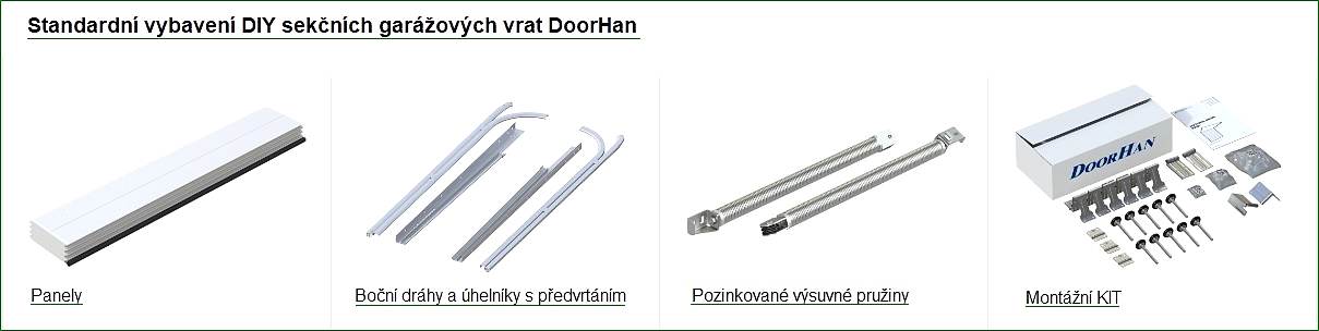 Vybavení garážových vrat Doorhan DIY